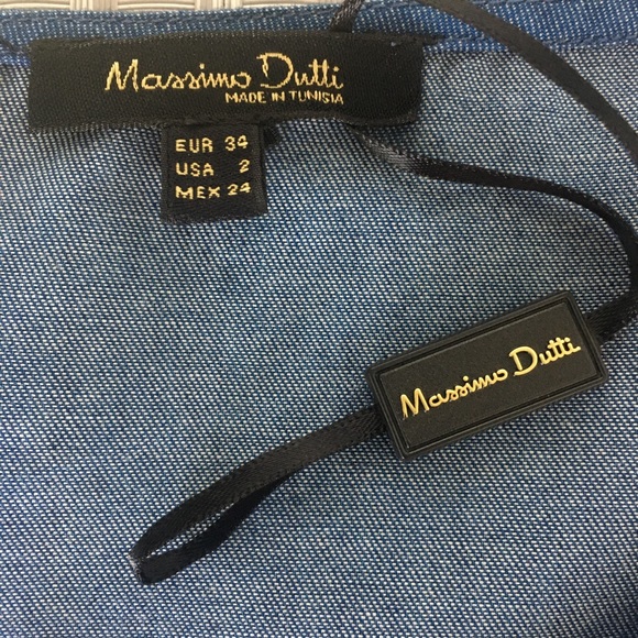 Massimo Dutti V-Neck Blouse size 2 - Picture 5 of 8